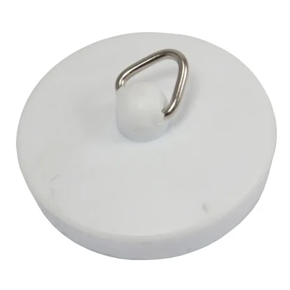 PEERLESS Poly Plug White with Triangle - for 1 1/4" Waste
