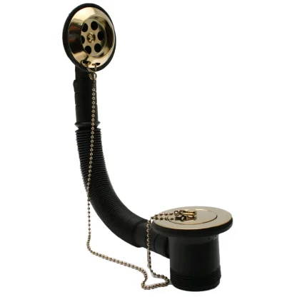 PEERLESS Bath Combination Waste Tidy Plug (Brass Face) - Gold