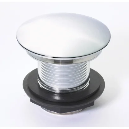 PEERLESS Basin Waste Free Flow Solid (Brass Body) 50mm tail - Chrome