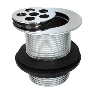 Flush Grated with Removable Top 3.3/8” - Brass Body - Plastic Back Nut
