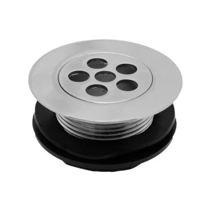 PEERLESS Flush Grated Waste with Removable Top 2.7/8” Solid 38mm Tail (Brass Body, Plastic Back Nut) - Chrome