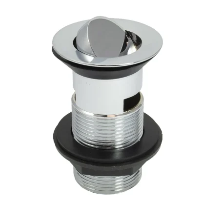 PEERLESS Basin Waste Flip Plug Slotted (Brass Body) - Chrome