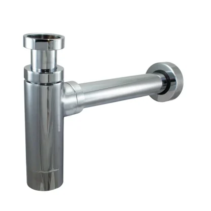 PEERLESS Bottle Trap Brass Modern Style with 300mm Pipe, 3" Seal - Chrome