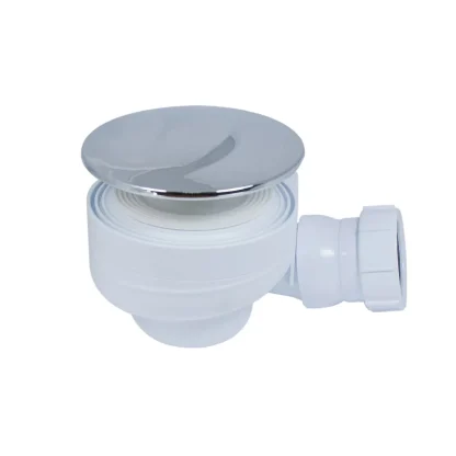 PEERLESS Combined Fast Flow Shower Trap Waste ABS Plastic 2 7/8" Flange - Chrome