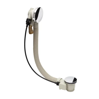 PEERLESS Bath Filler Waste Mushroom Pop Up (ABS Chrome Overflow Face, Overflow Projection only 22mm) - Chrome