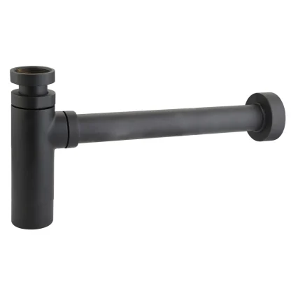 PEERLESS Bottle Trap Modern, 300mm Outlet Pipe, 3" Seal - Matt Black