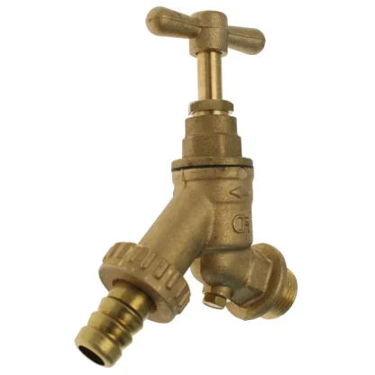Embrass Peerless Hose Union Bib Tap c/w Double Check Valve - DZR