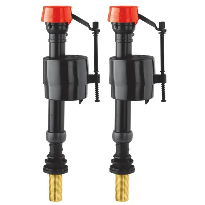Fluidmaster PRO Ball Valve Bottom Inlet - Brass Tail (Twin Pack)