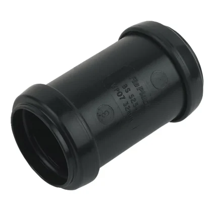 Pushfit Fitting Straight Connector - Black
