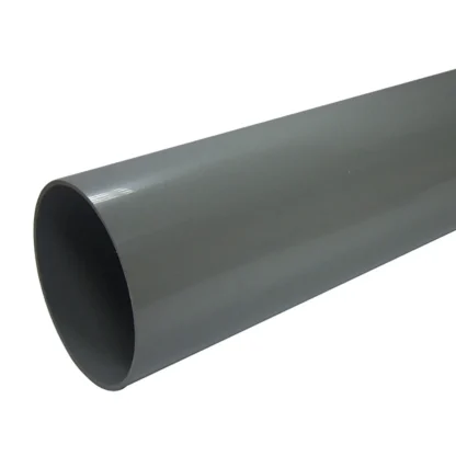 Solvent Weld Fitting Straight Pipe x 3m - Grey