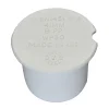 Solvent Weld Fitting Socket Plug - White
