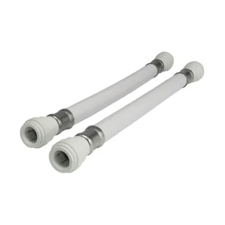 JG Speedfit Flexible Connector White - Reinforced  (S/Fit x S/Fit)