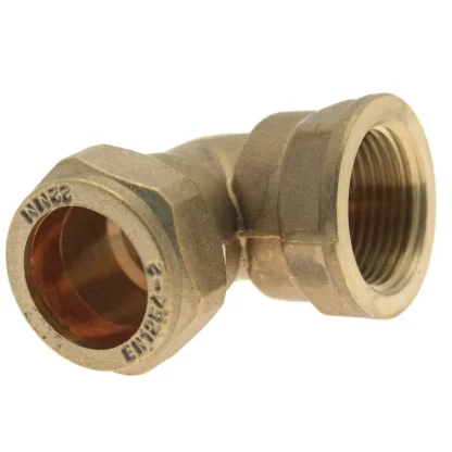 Embrass Peerless DZR Compression Elbow Female C x FI 15mm x 1/2"
