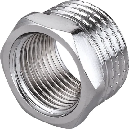 Brass Hexagon Bush Chrome