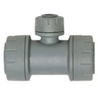 402680 PolyPlumb fitting tee reducing 15mm x 15mm x 10mm pb1115
