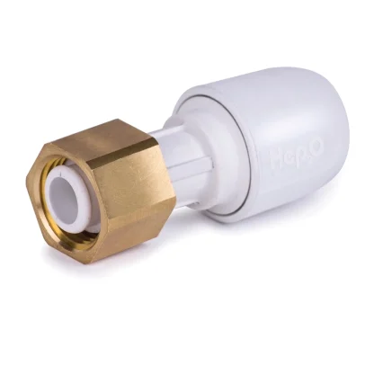Hep2O Tap Connector (Brass Nut) - Straight