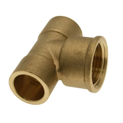 Embrass Peerless ATOMIC End Feed Unequal Tee Female - Branch C x C x FI 15mm x 15mm x 1/2" FI