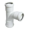FloPlast Push Fit Waste System Tee - White