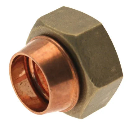 Embrass Peerless FUSION End Feed Cylinder Union Straight Female C x FI 22mm x 1" straight