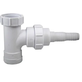 Embrass Peerless Plastic Appliance Swivel Swept BSP Tee c/w Nozzle