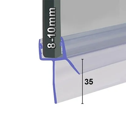 ShowerSeal Shower/Bath Screen Seal - 8-10mm Glass 35mm Drop