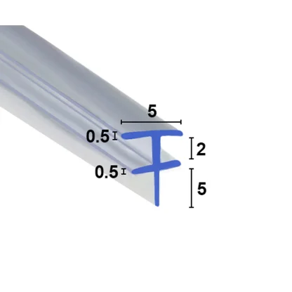 ShowerSeal Bi-Fold/Channel Seal - 5mm Drop