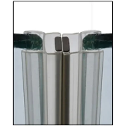 ShowerSeal Magnetic Shower Door Seal - 8mm Glass - 20mm Gap