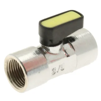 Gas Mini Lever Ball Valve Female - Straight F x F
