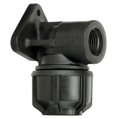 Philmac Metric/Imperial Wallplate Elbow - Plastic