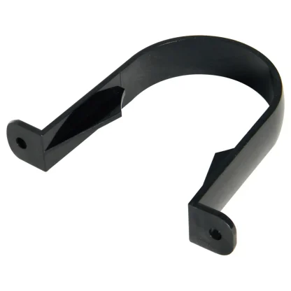 FloPlast Round Downpipe Fitting Pipe Clip - Black