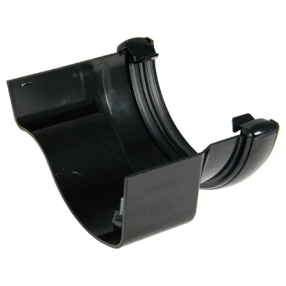 FloPlast Half Round Guttering Fitting Adaptor -to Cast Iron Ogee RH - Black