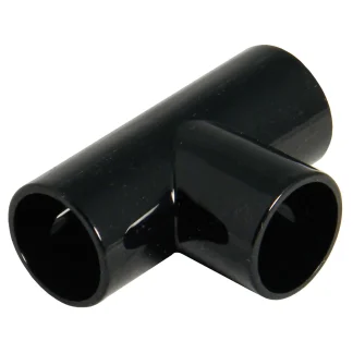 FloPlast Overflow Waste System Tee - Black