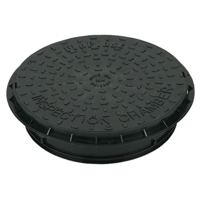 FloPlast Underground Drainage PVC-U Large Inspection Chamber - Plastic Cover & Frame