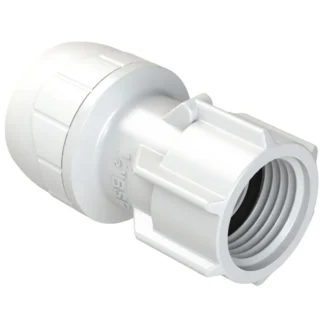 POLYPLUMB Enhanced Tap Connector Straight (Plastic) White