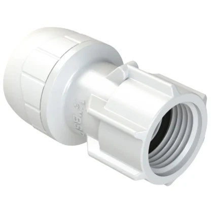 POLYPLUMB Enhanced Tap Connector Straight (Plastic) White